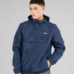 Outlet Ellesse Herre Callum Anorak Jakke Navy Marineblå