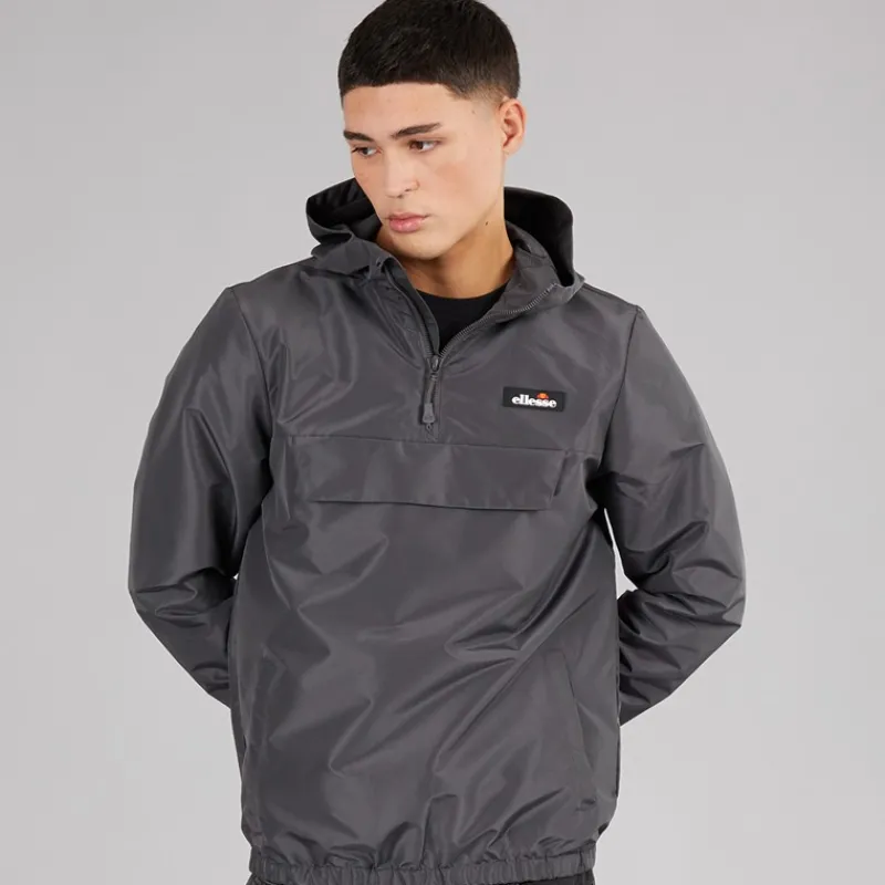 Online Ellesse Herre Callum Anorak Jakke Dark Grey Grå