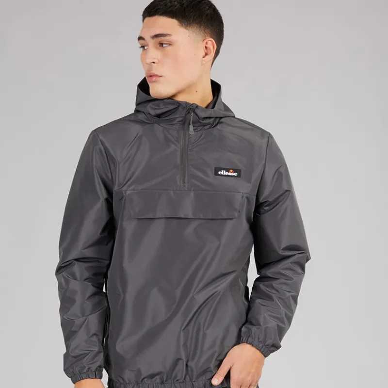 Online Ellesse Herre Callum Anorak Jakke Dark Grey Grå