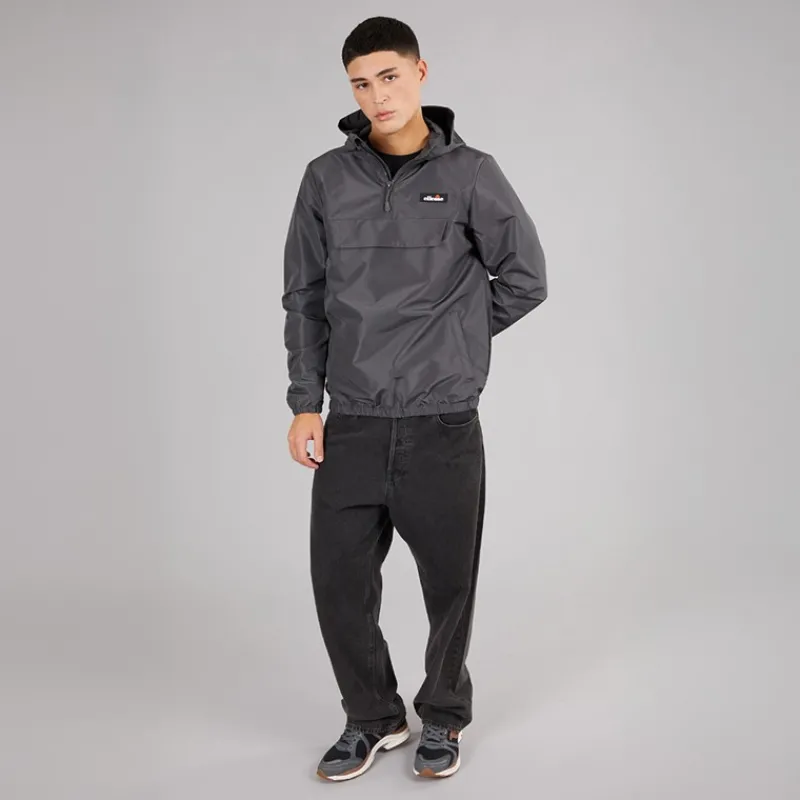 Online Ellesse Herre Callum Anorak Jakke Dark Grey Grå