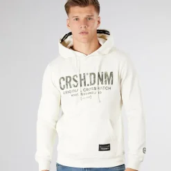 Online Crosshatch Herre Campbox Hættetrøje Off White beige