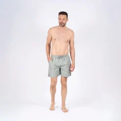 New Pre end Herre Cancun Ensfarvede Badeshorts Lys Army