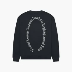 Sale Woodbird Herre Cane Grundlagt Sweatshirt Sort