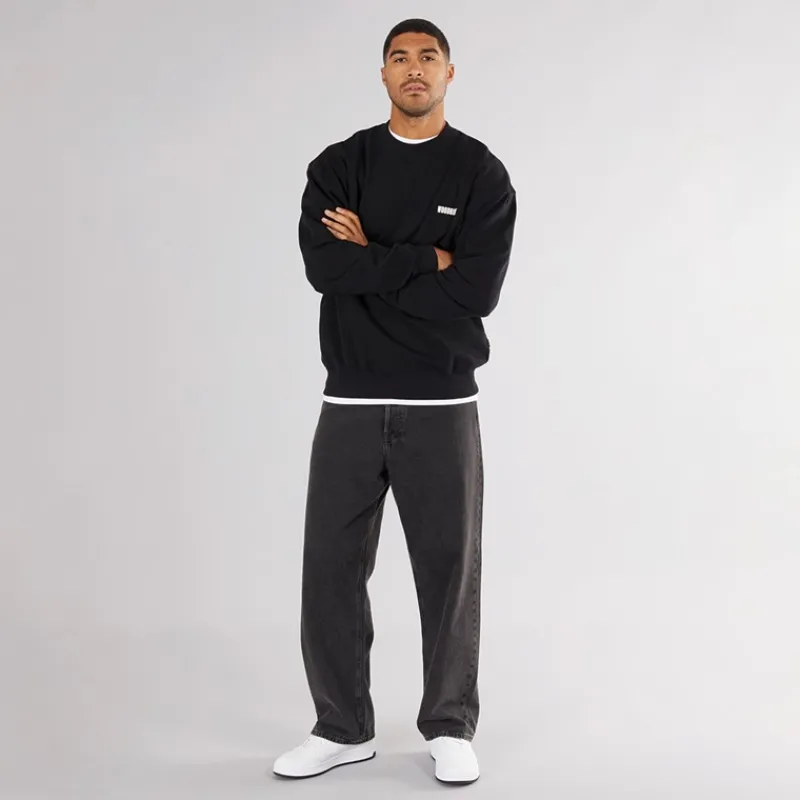 New Woodbird Herre Cane Sweatshirt Sort