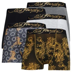 Discount Ed Hardy Herre Carno Boxer shorts Flerfarvet