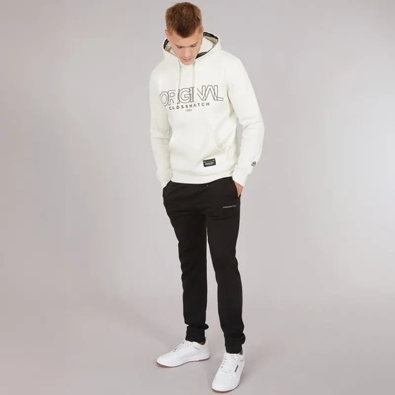 Crosshatch Herre Carrimoore Hættetrøje Off White