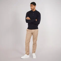 Hot French Connection Herre Cash L/​S Polo Shirt Marine
