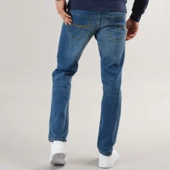 Discount Crosshatch Herre Chas Regular Fit Jeans Medium Vask