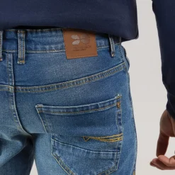 Discount Crosshatch Herre Chas Regular Fit Jeans Medium Vask