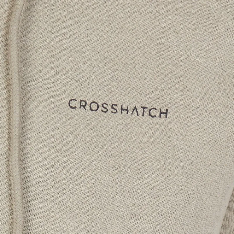 Discount Crosshatch Herre Chelmere Hoodie og Joggers Sæt Mørk Sten Mørk stengrå