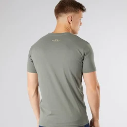 Online Crosshatch Herre Chevin T-Shirt Oliven