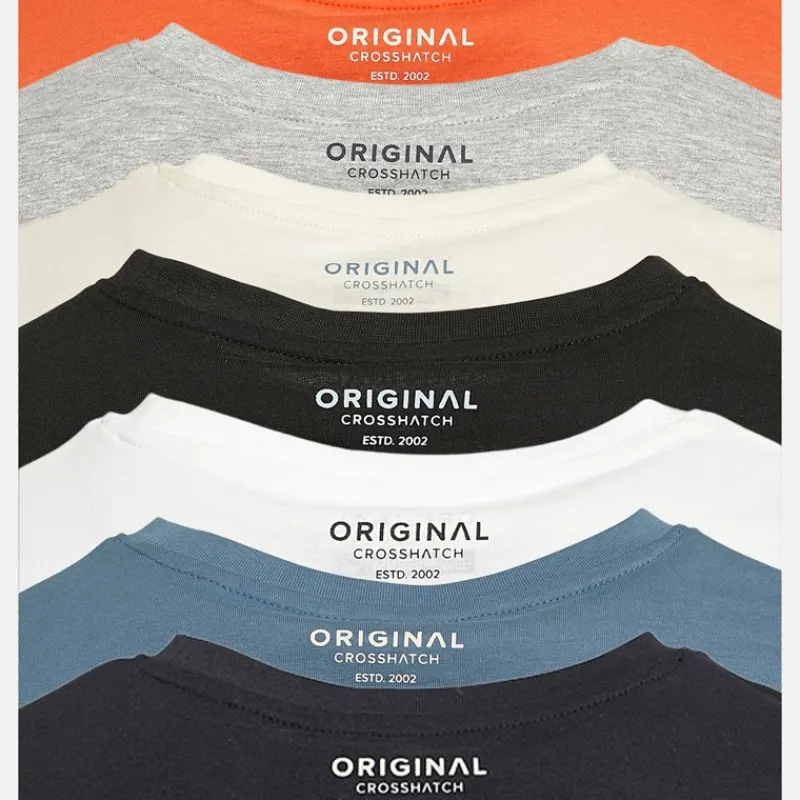 Hot Crosshatch Herre Chinsters Syv Pak T-shirts Assorteret