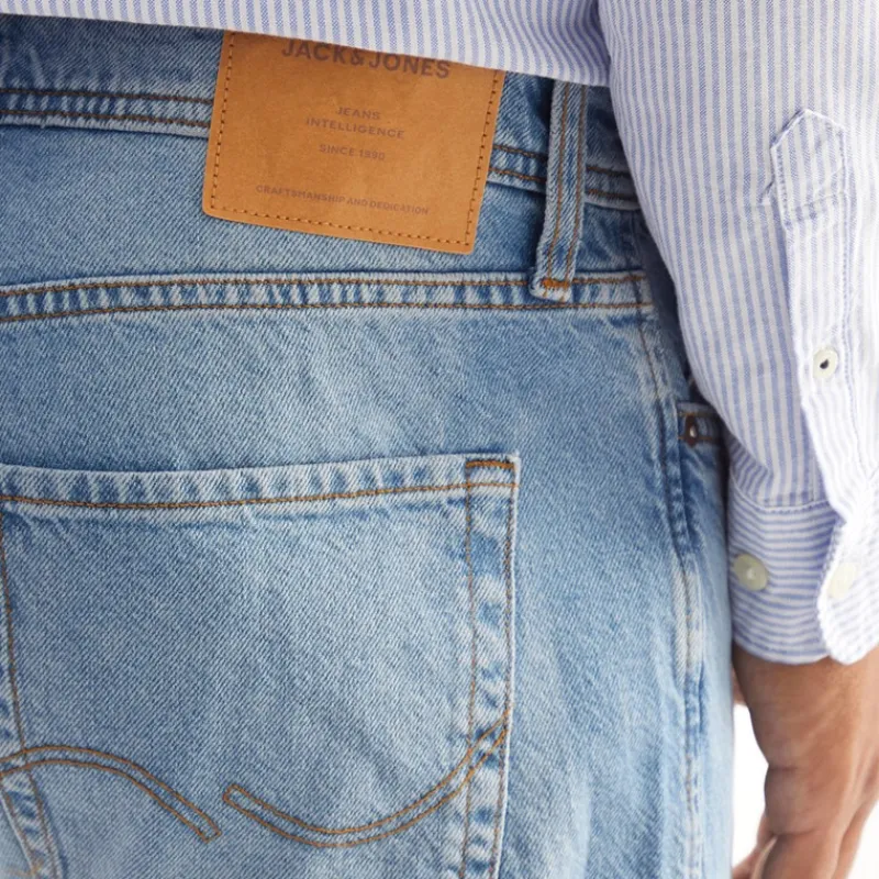 Best JACK & JONES Herre Chris SQ 957 Relaxed Fit Jeans Blå Denim