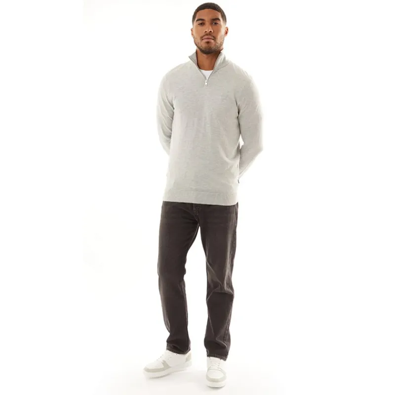 New JACK & JONES Herre Chris SQ 165 Relaxed Fit Jeans Sort Denim