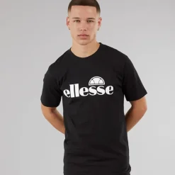 New Ellesse Herre Cleffios Logo T-shirt /Hvid Sort