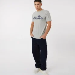 Discount Ellesse Herre Cleffios Logo T-shirt Grå Melange Grå Mergel