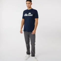 Outlet Ellesse Herre Cleffios Logo T-shirt Blå Marineblå