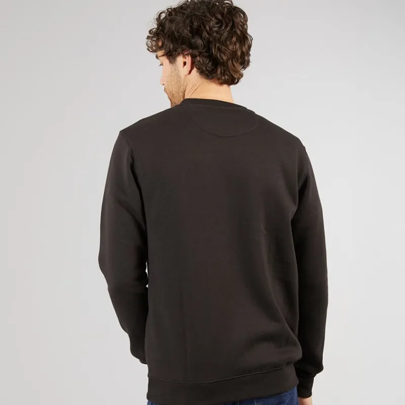 Sale Marcus Herre Colin Print Sweatshirt Sort