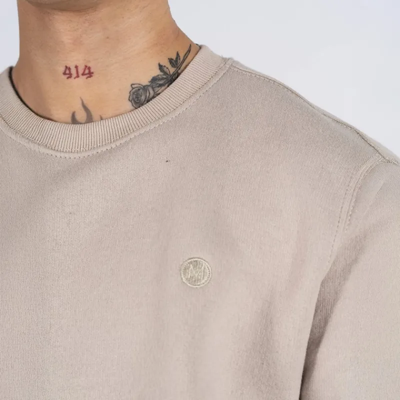 Sale Marcus Herre Colin Sweatshirt Lys Sand beige