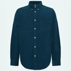 New Minimum Herre Colt Langærmet Skjorte 4324 Legion Blue Blå