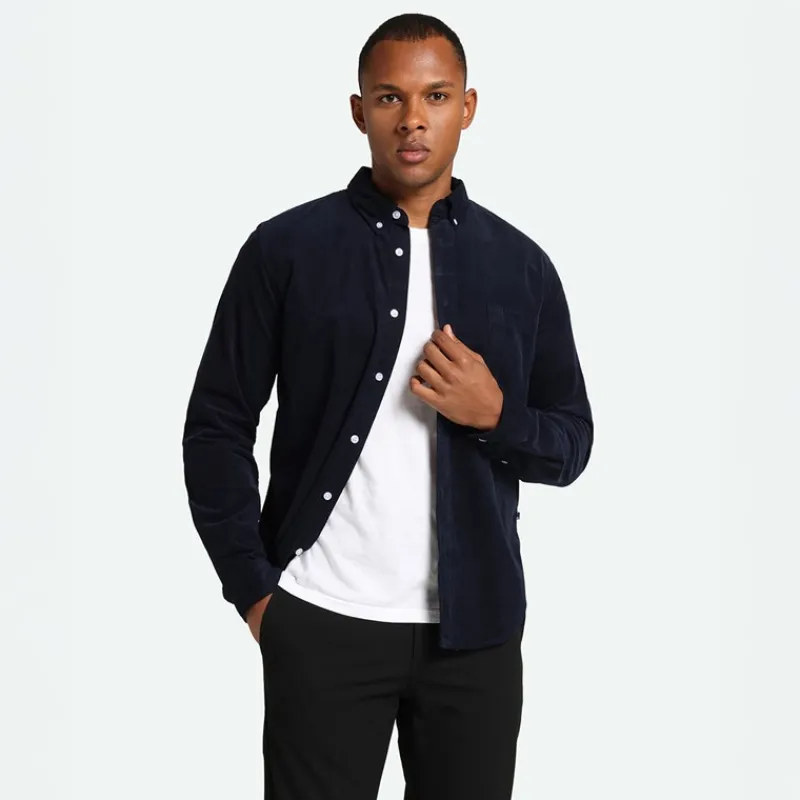 Clearance Minimum Herre Colt Langærmet Skjorte 687 Navy Blazer Marineblå