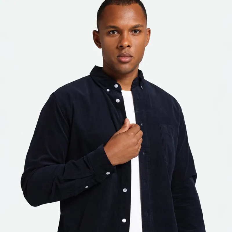 Clearance Minimum Herre Colt Langærmet Skjorte 687 Navy Blazer Marineblå