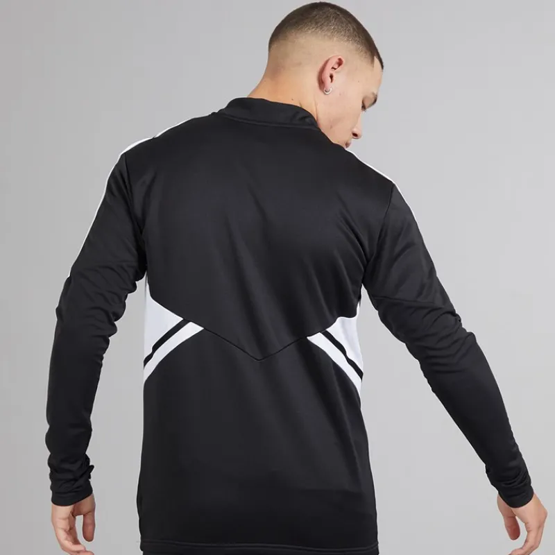 Outlet adidas Herre Condivo 22 1/4 lynlås træningstop Sort/Hvid