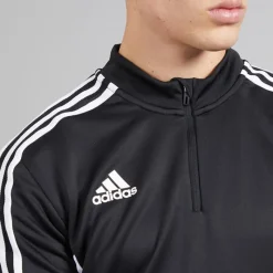 Outlet adidas Herre Condivo 22 1/4 lynlås træningstop Sort/Hvid
