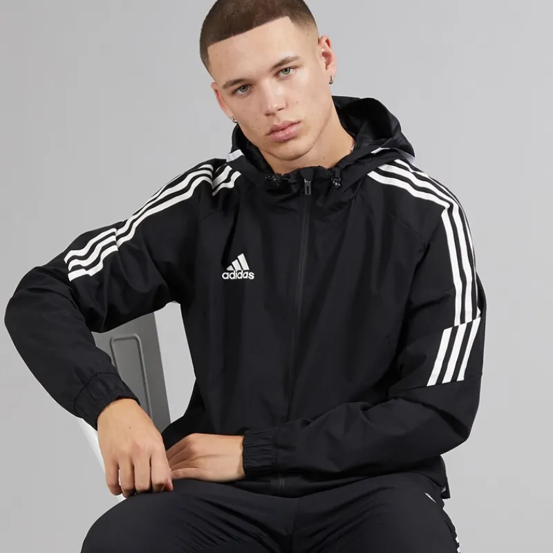 Clearance adidas Herre Condivo 22 Vejrjakke Sort