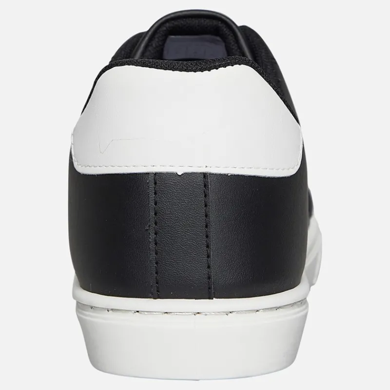 Sale French Connection Herre Contrast Heel Tennis Sneakers Sort