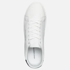 French Connection Herre Contrast Heel Tennis Sneakers Hvid