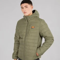 Outlet Ellesse Herre Corricella Vatteret Jakke Khaki kakigrøn