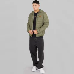 Outlet Ellesse Herre Corricella Vatteret Jakke Khaki kakigrøn