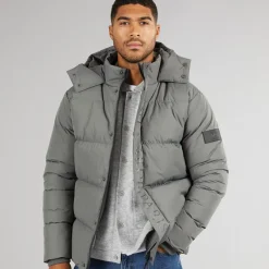 Clearance Avant Garde Herre Cottian Puffer Jakke Koksgrå Grå