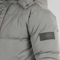 Clearance Avant Garde Herre Cottian Puffer Jakke Koksgrå Grå