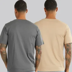 Best JACK & JONES Herre Cover Mountain To Pak T-shirts Asfalt/​Silver Mink