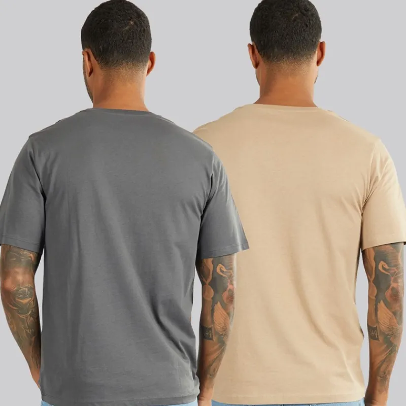 Best JACK & JONES Herre Cover Mountain To Pak T-shirts Asfalt/Silver Mink