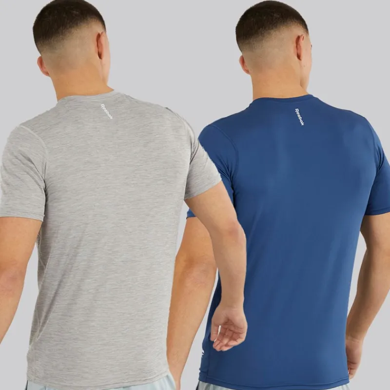 Discount Reebok Herre Craig Performance To Pak T Shirts Batik Blå/Grå Marl