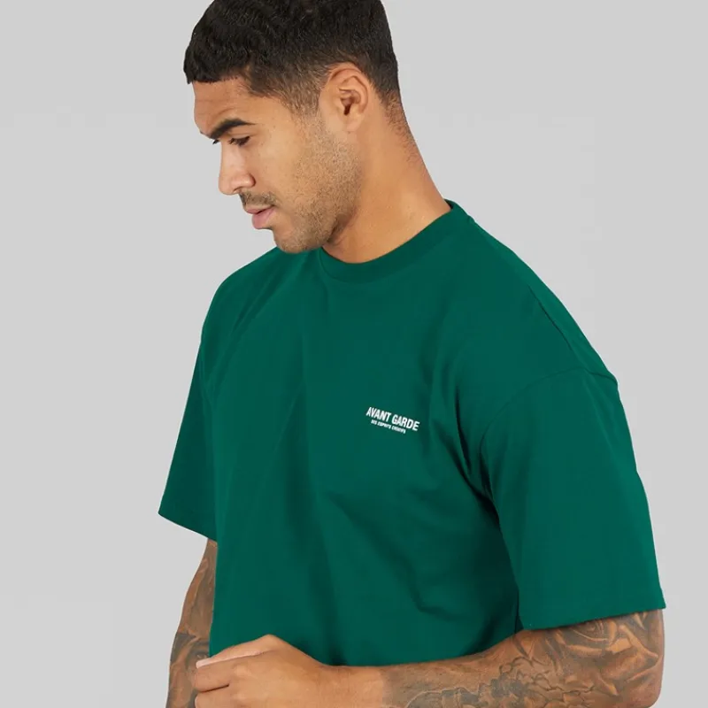 Best Avant Garde Herre Creative T-Shirt Smaragd Grøn