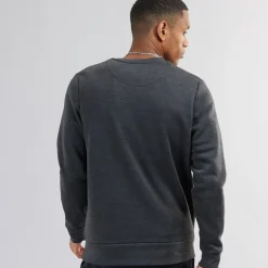 New Brave Soul Herre Crew Neck Sweatshirt Mørk Antracit Melange Koks-mergel