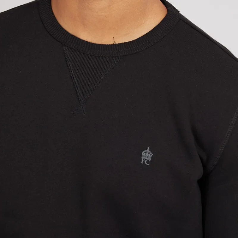Clearance French Connection Herre Crew Træningsdragt Sort