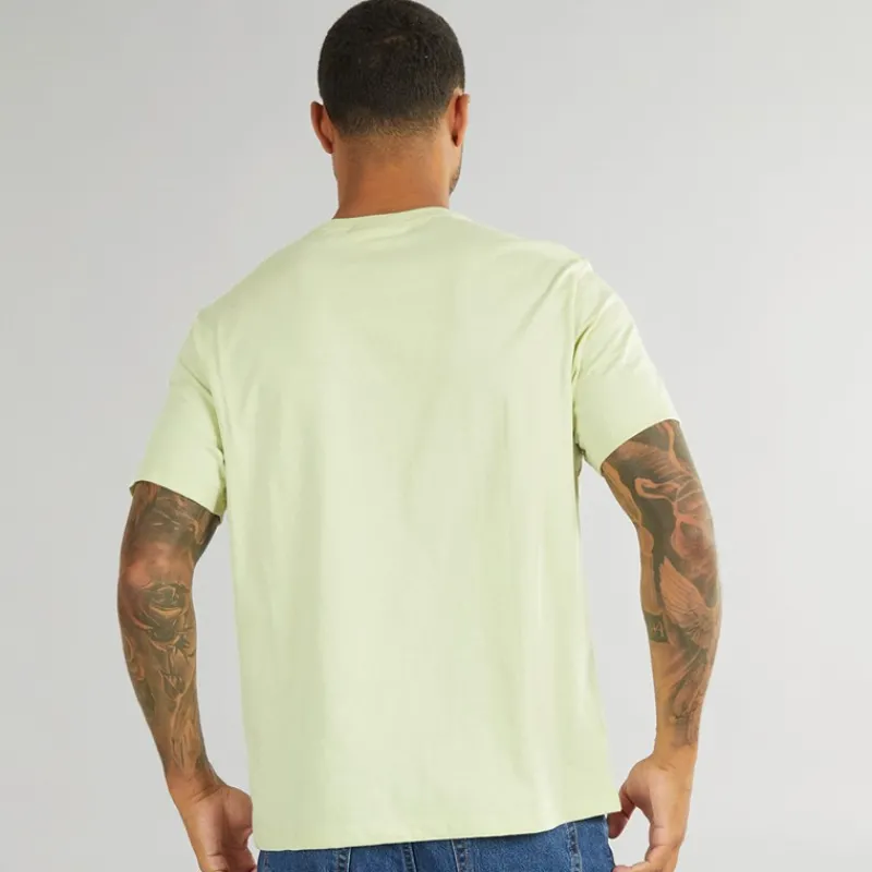 Hot Calvin Klein Jeans Herre Curve Varsity Log T-Shirt Aloe Wash