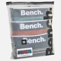Sale Bench Herre Dairmont Tre Pak Underbukser Garnfarvede Striber /​ Mørk Rust /​ Falmet Blågrøn