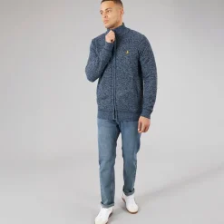 Discount Brave Soul Herre Damir Trøjer Blå Marineblå Mergel