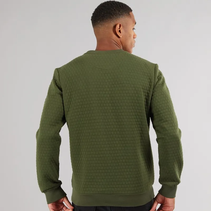 Indicode Herre Dash Sweatshirt Army Grøn