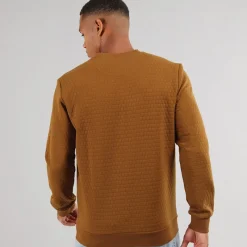 Outlet Indicode Herre Dash Sweatshirt Gummi Brun