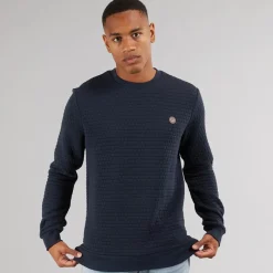 Online Indicode Herre Dash Sweatshirt Navy Marineblå