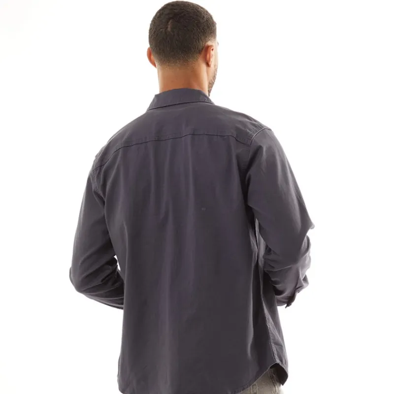 Outlet JACK & JONES Herre Dave Stretch Overshirt Blå Blazer Marineblå