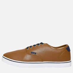 Discount French Connection Herre Deck PU Lærredgummisko Brun
