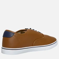 Discount French Connection Herre Deck PU Lærredgummisko Brun